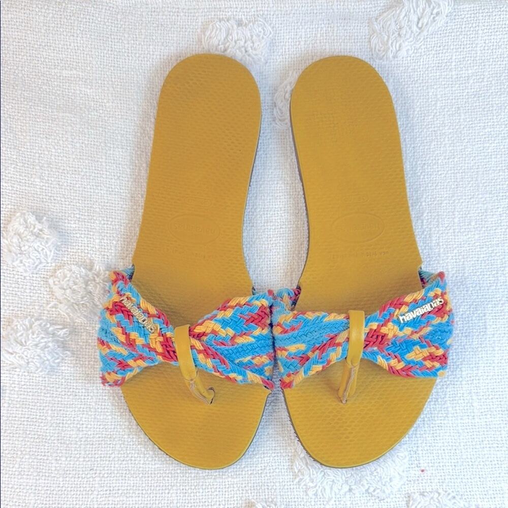 Havaiana St. Tropez Mesh Women’s Flip Flop Sandals size 9/10 - Picture 3 of 10